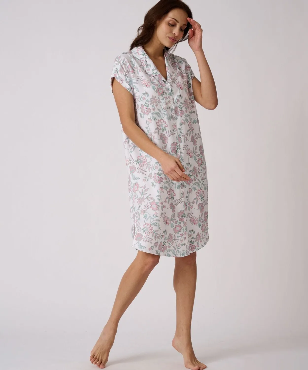 Chemise de nuit en pure viscose