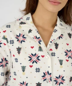 Chemise de nuit flanelle pur coton