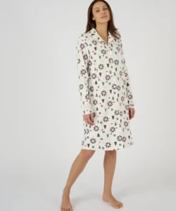 Chemise de nuit flanelle pur coton