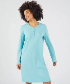Chemise de nuit maille côtelée