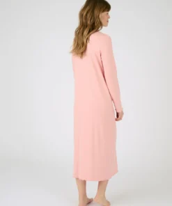 Chemise de nuit maille interlock côtelée douce et souple