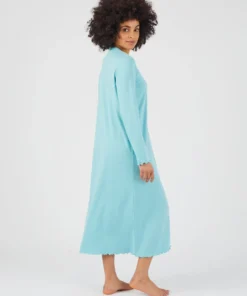 Chemise de nuit maille interlock côtelée douce et souple