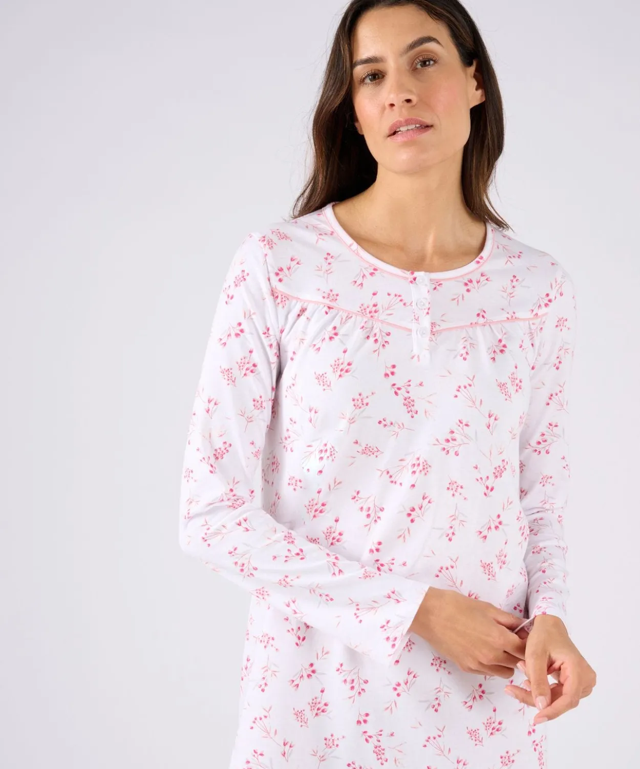 Chemise de nuit maille jersey pur coton