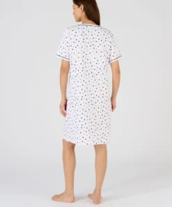 Chemise de nuit pur coton peigné