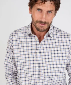 Chemise manches longues à petits carreaux