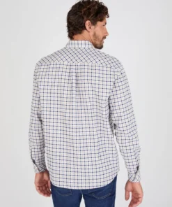 Chemise manches longues à petits carreaux