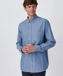 Chemise tissu chambray