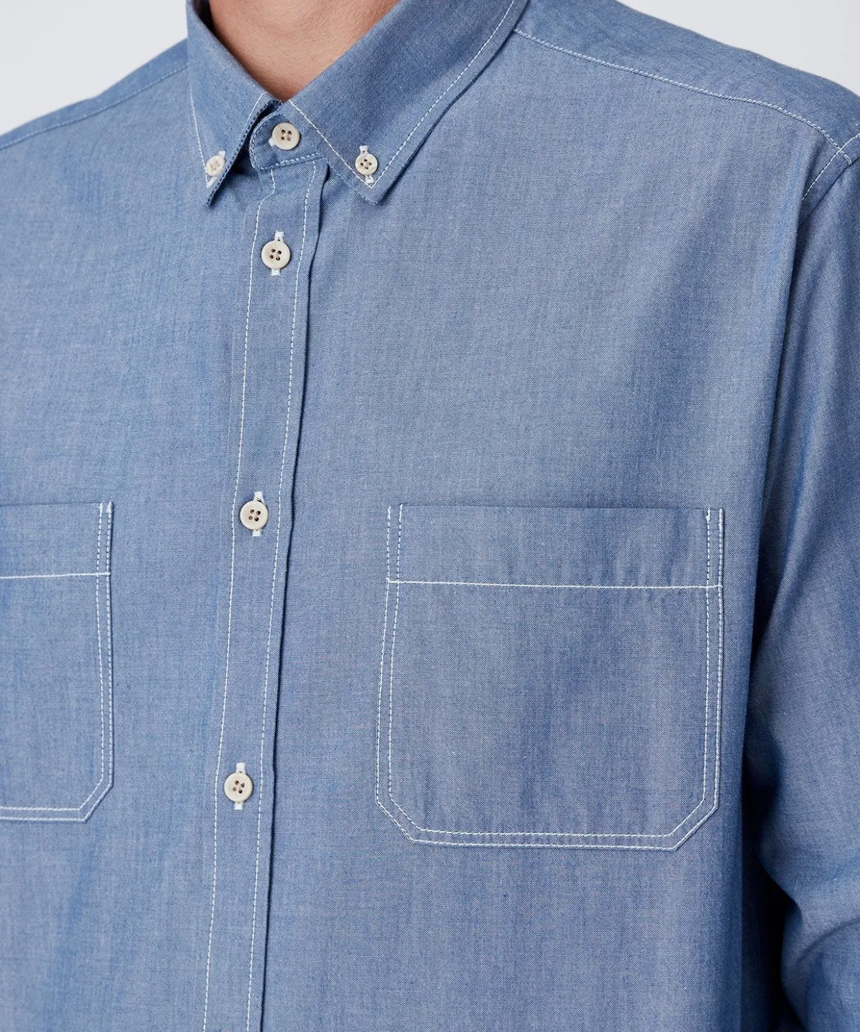 Chemise tissu chambray