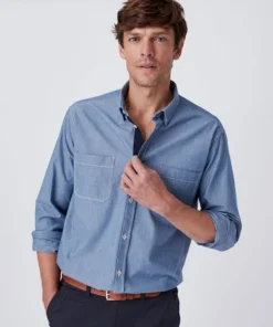 Chemise tissu chambray