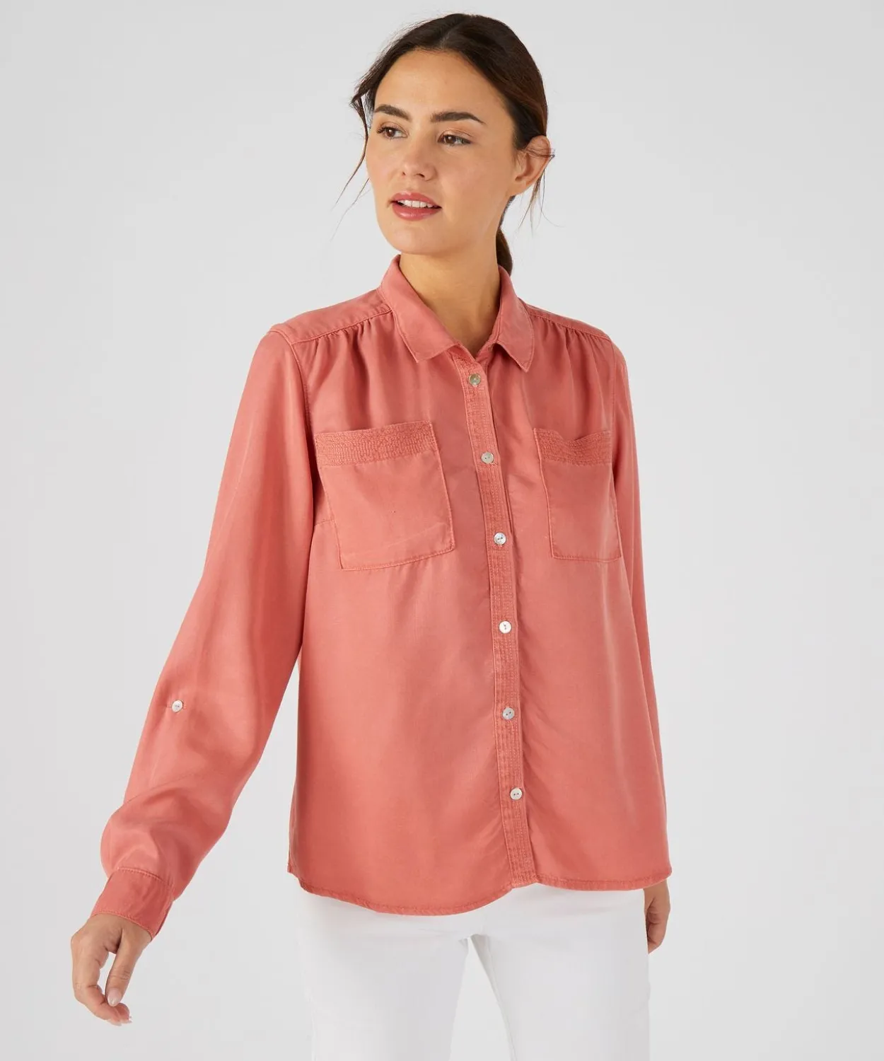 Chemisier fibres lyocell Tencel(TM)
