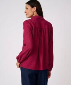 Chemisier jacquard reliéfé