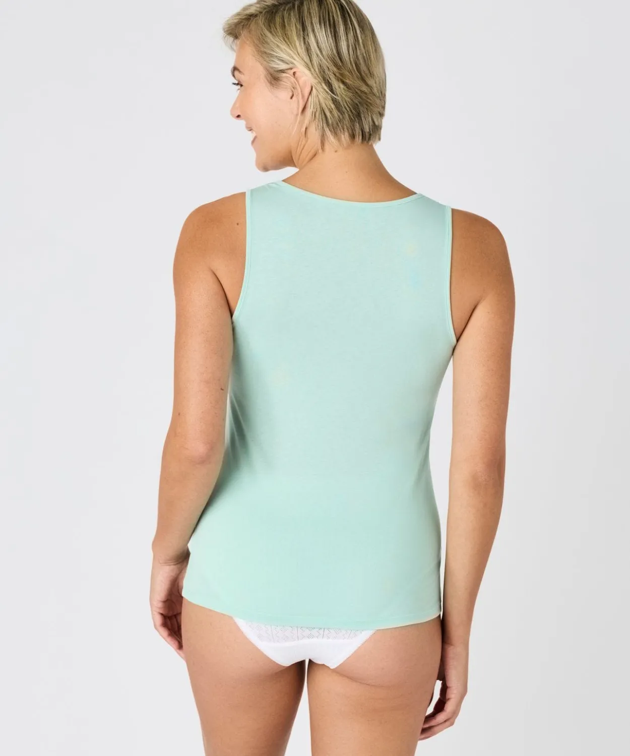 Débardeur Climatyl col V dentelle