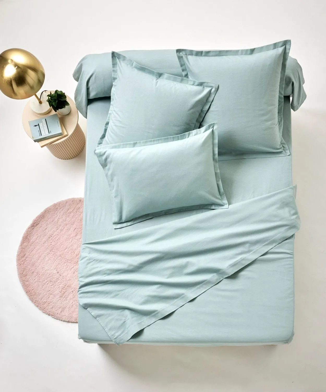 Drap plat flanelle pur coton