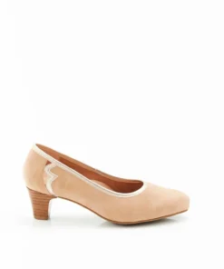 Escarpins fantaisie aspect nubuck