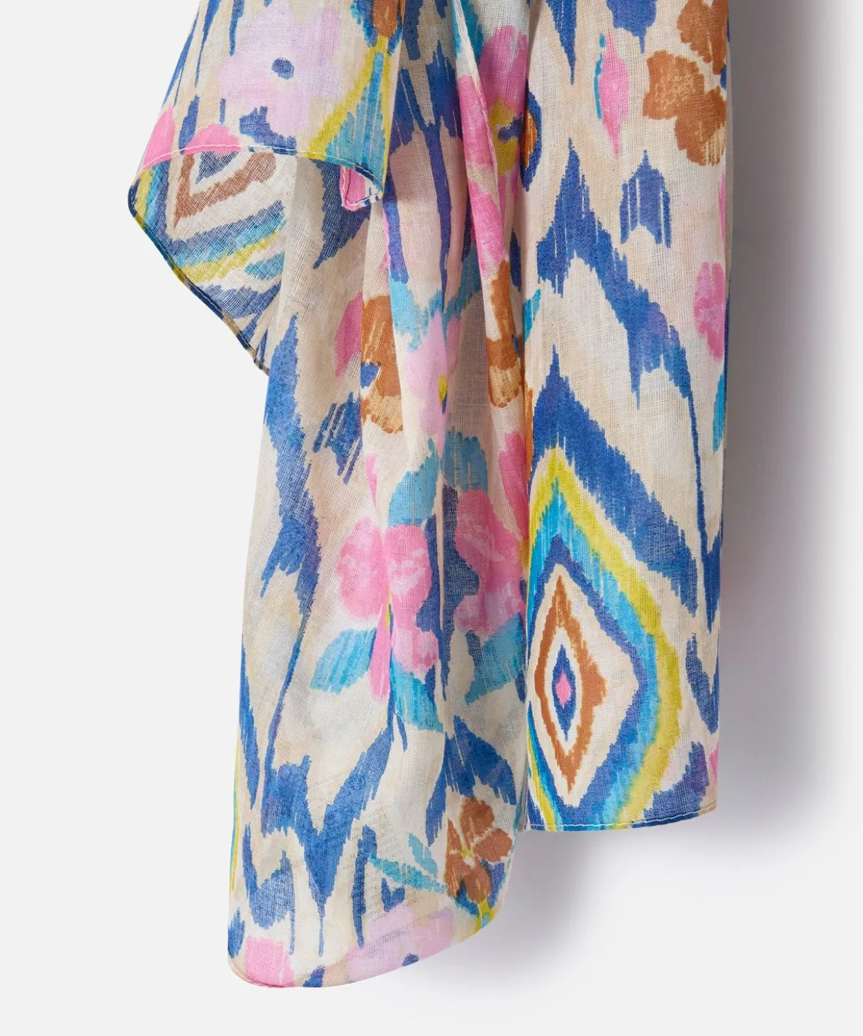 Foulard effet froissé imprimé