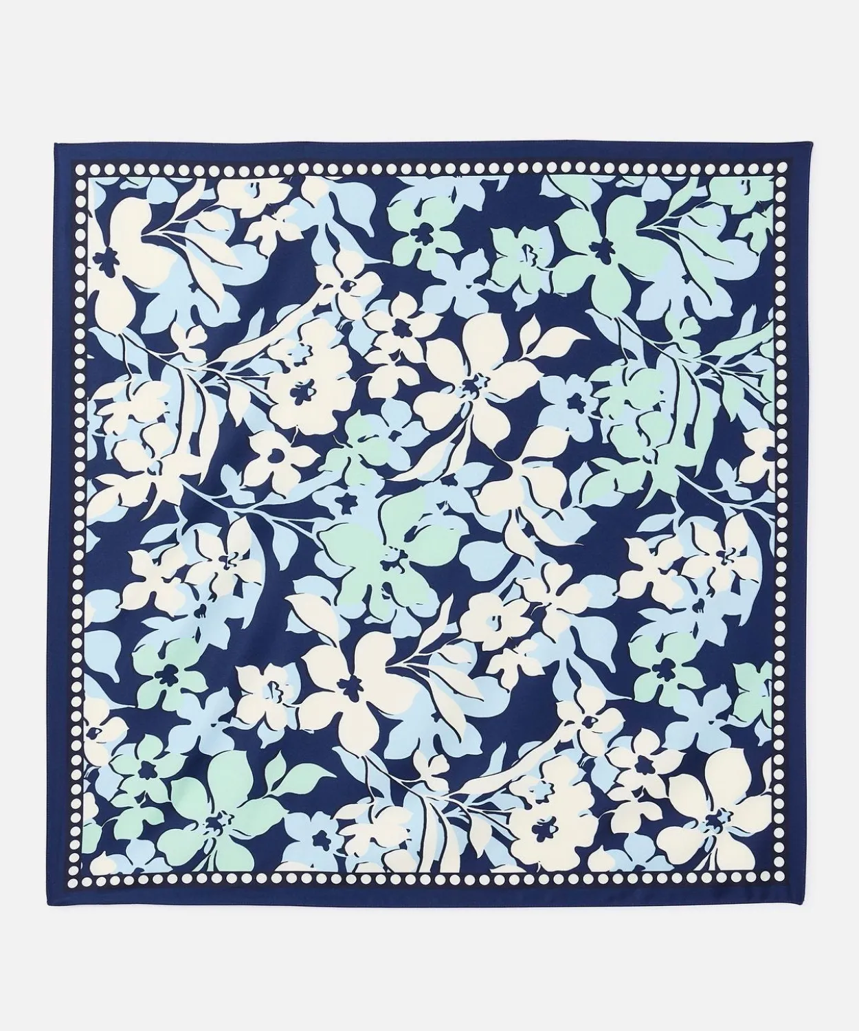 Foulard fleuri et pois
