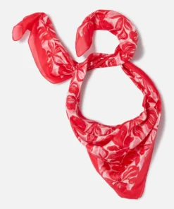 Foulard fleuri pure soie