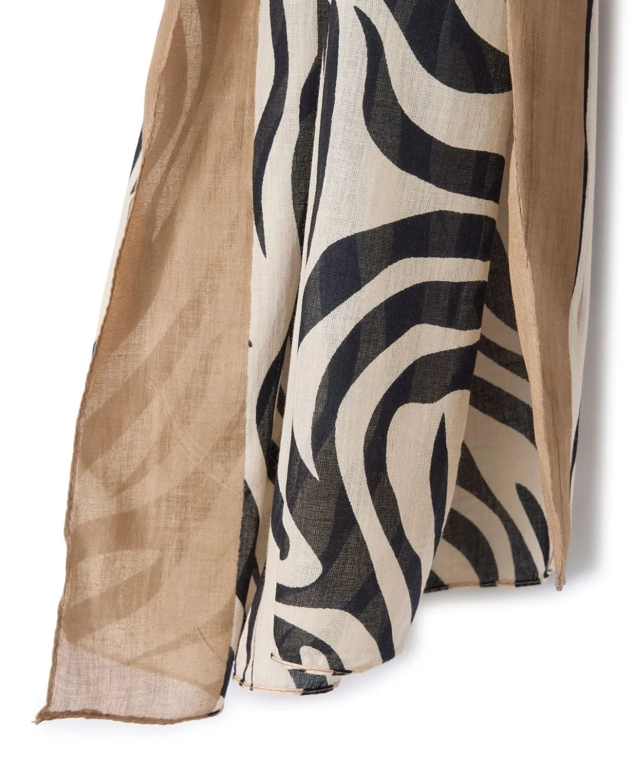 Foulard imprimé animalier pur coton