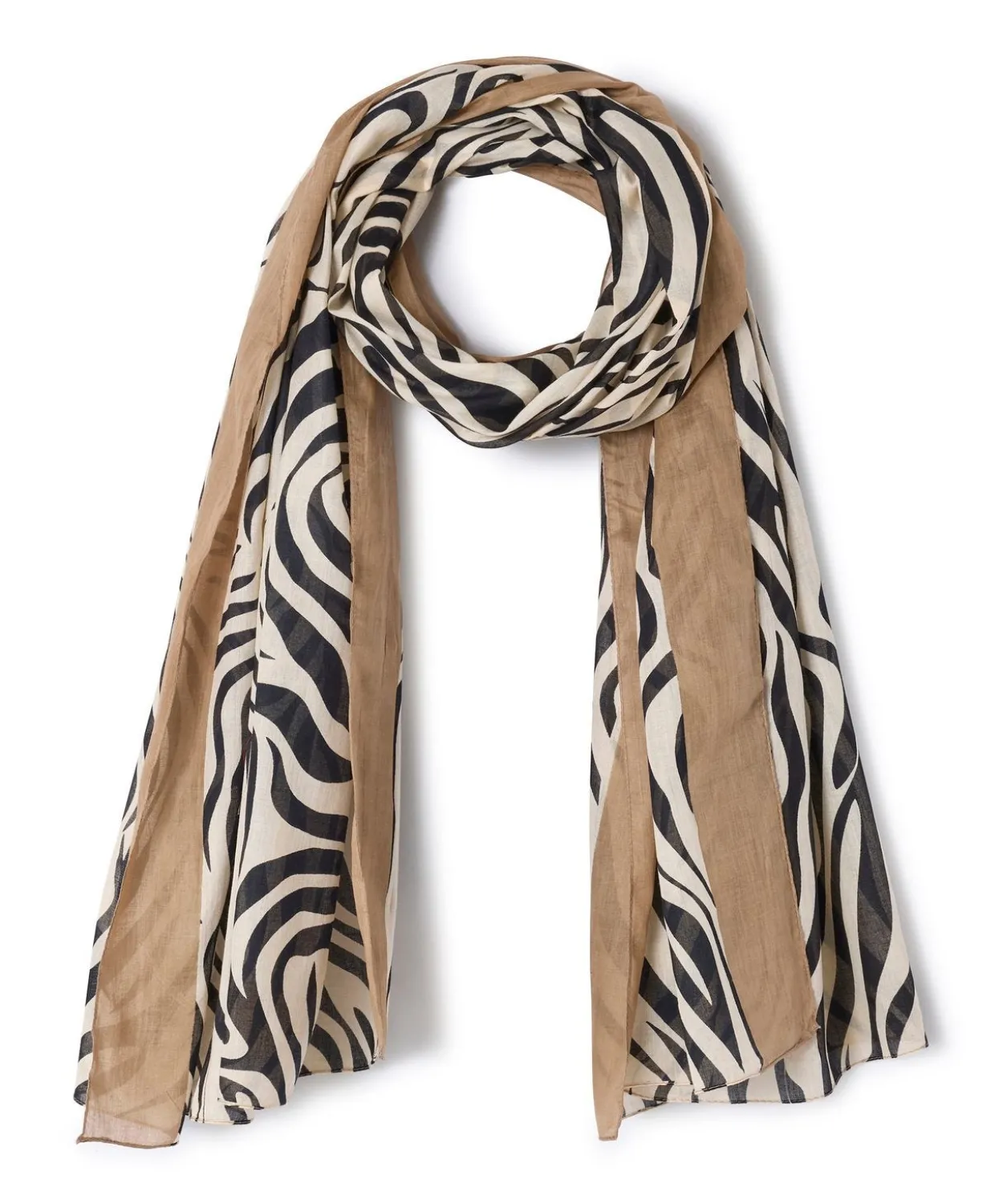 Foulard imprimé animalier pur coton