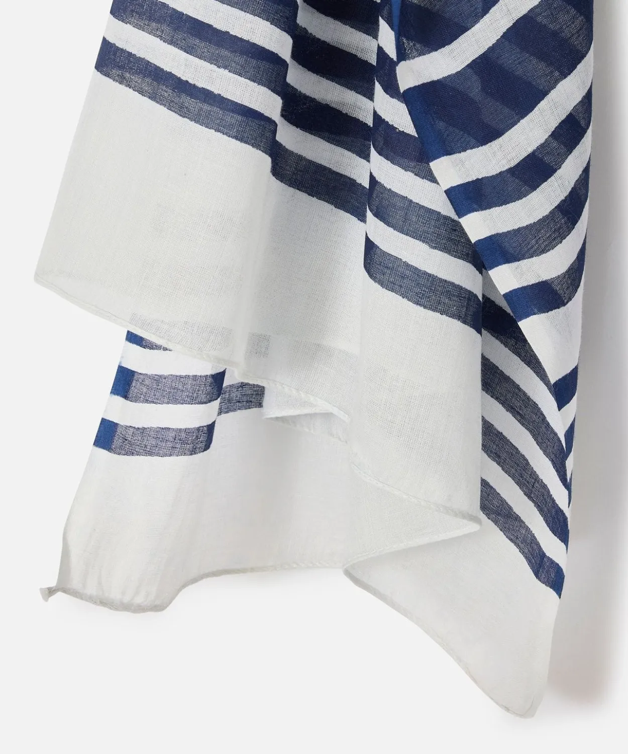 Foulard pur coton marin