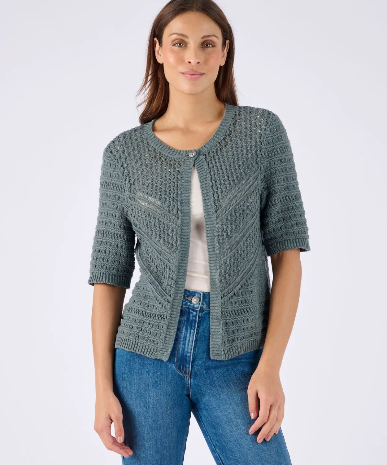 Gilet-boléro jeu de maille