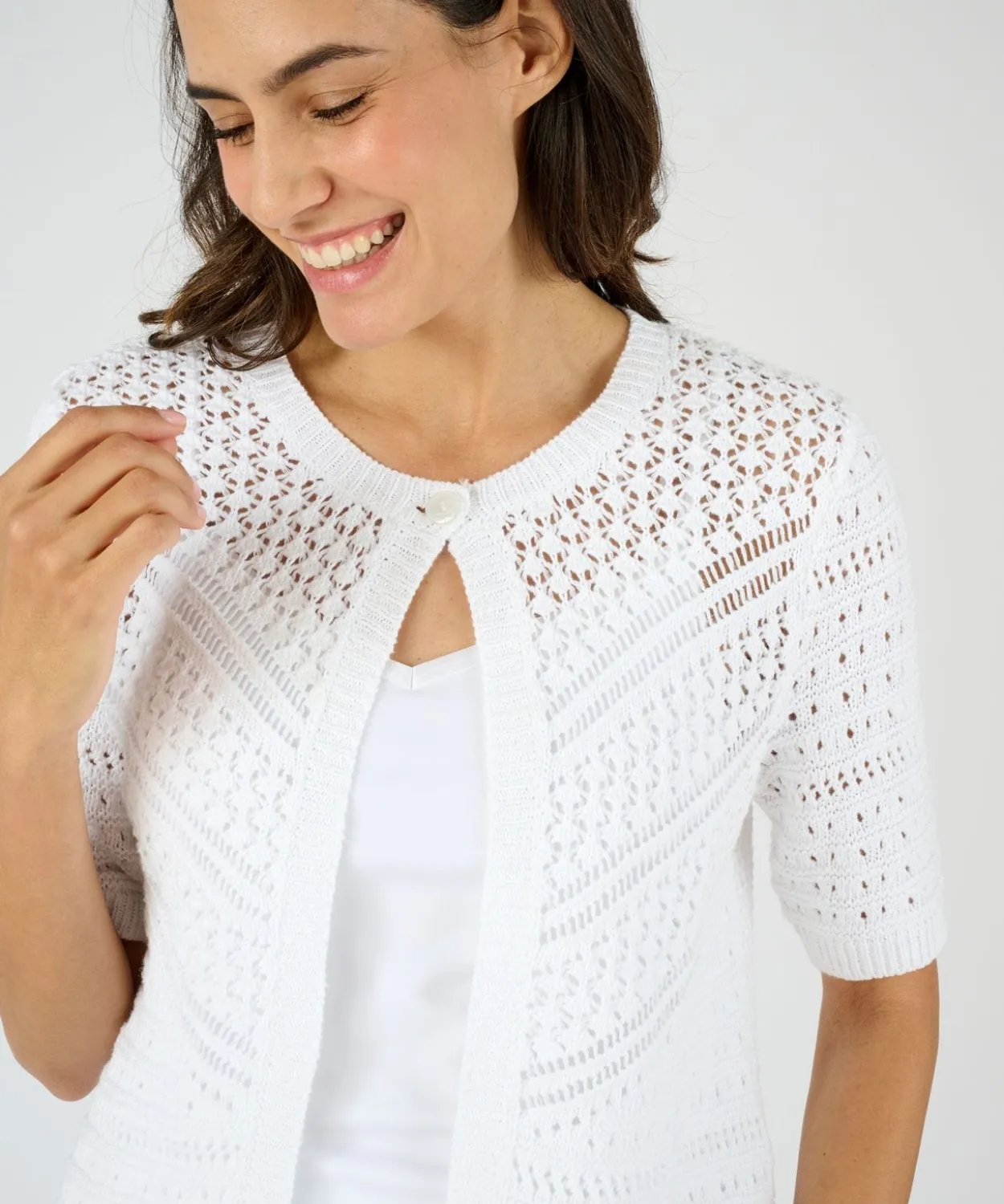 Gilet-boléro jeu de maille