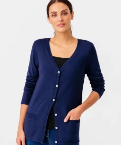 Gilet boutonné manches longues