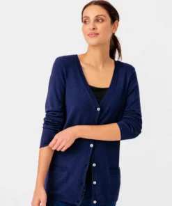 Gilet boutonné manches longues