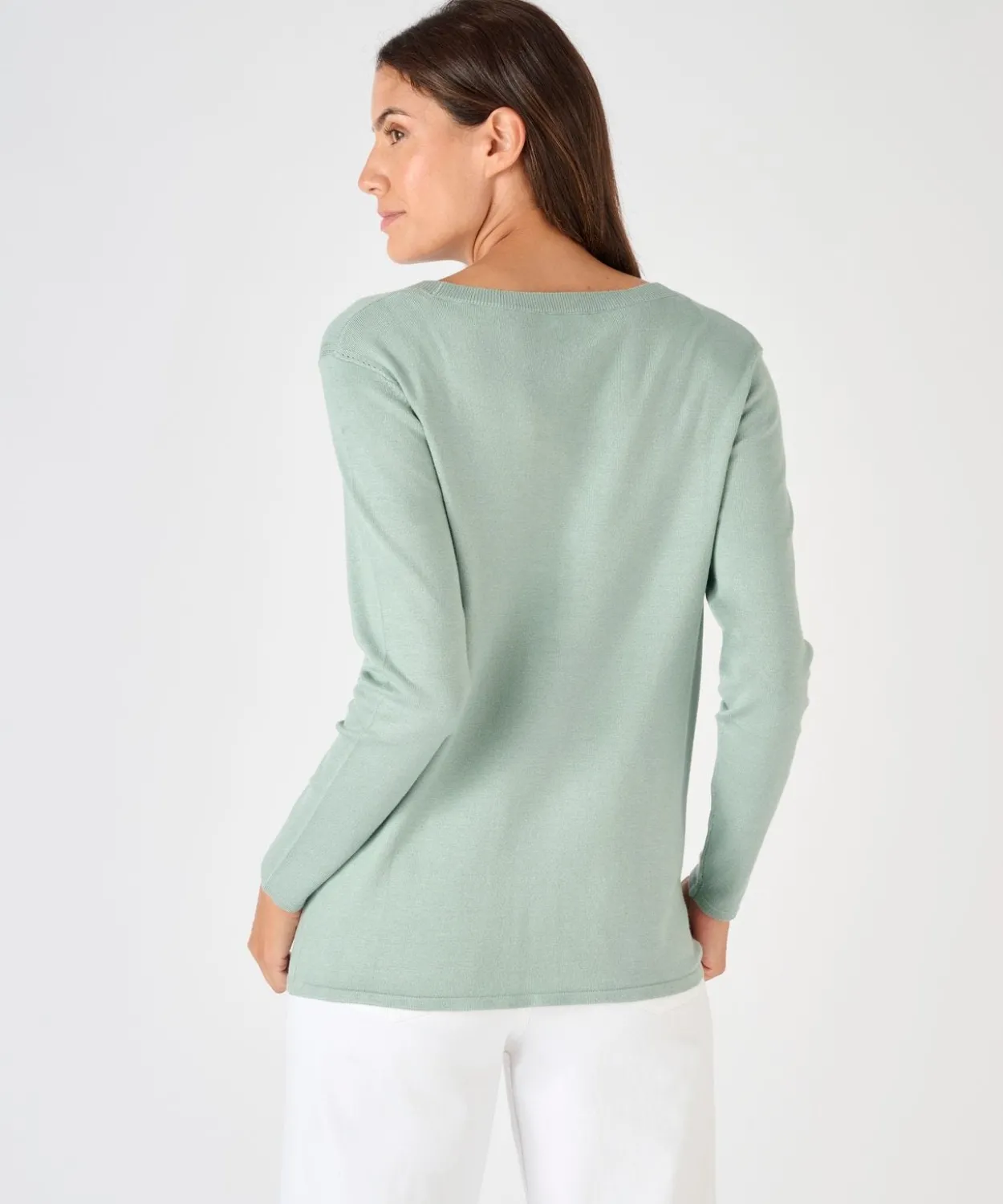 Gilet boutonné manches longues
