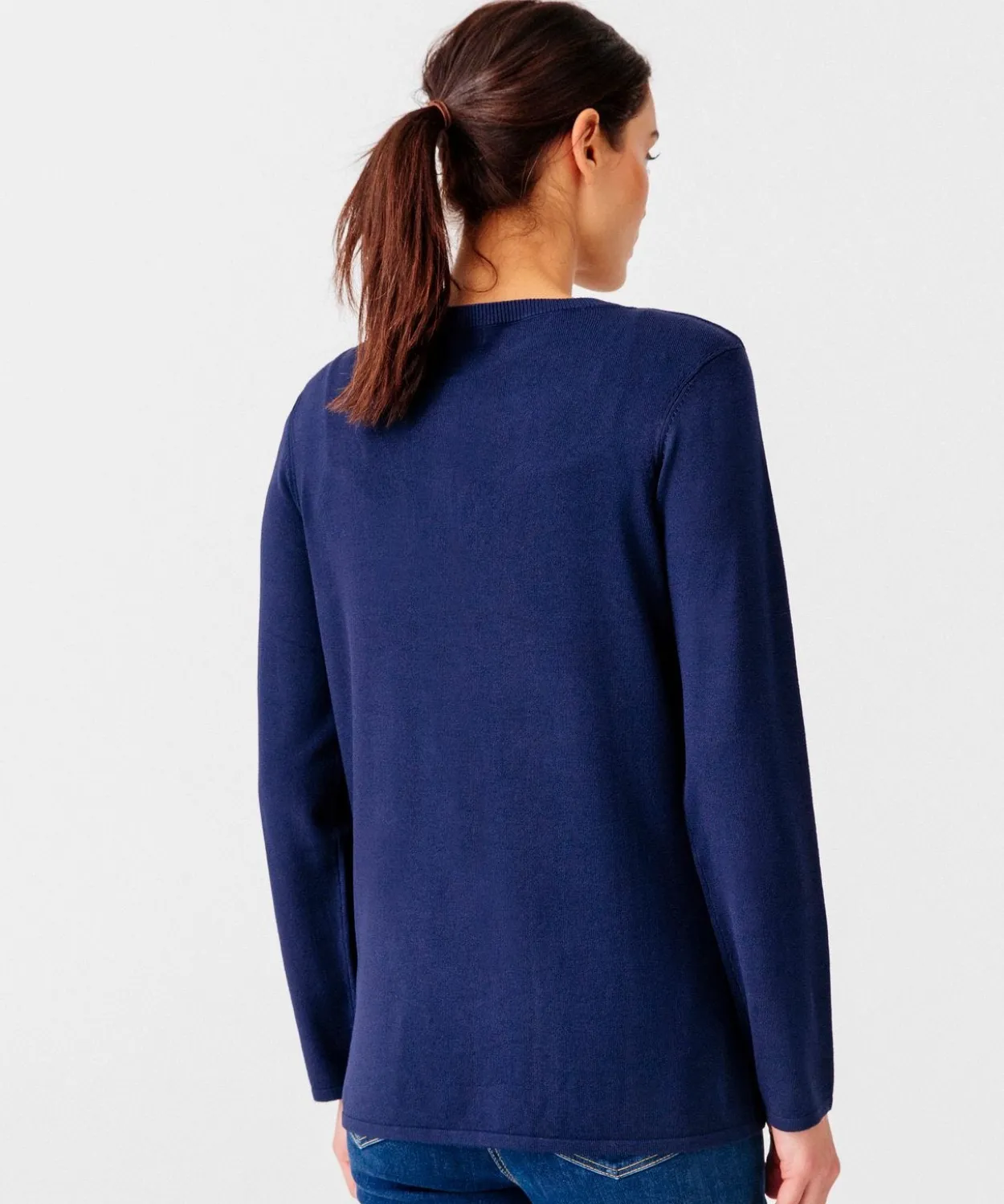 Gilet boutonné manches longues