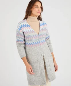 Gilet long jacquard Thermolactyl