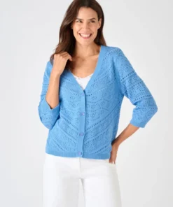Gilet maille ajourée