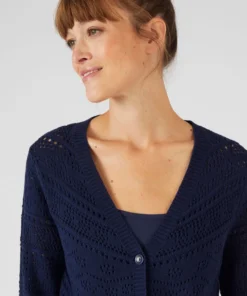 Gilet maille ajourée