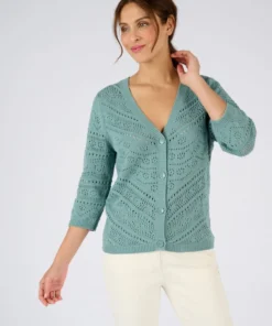 Gilet maille ajourée