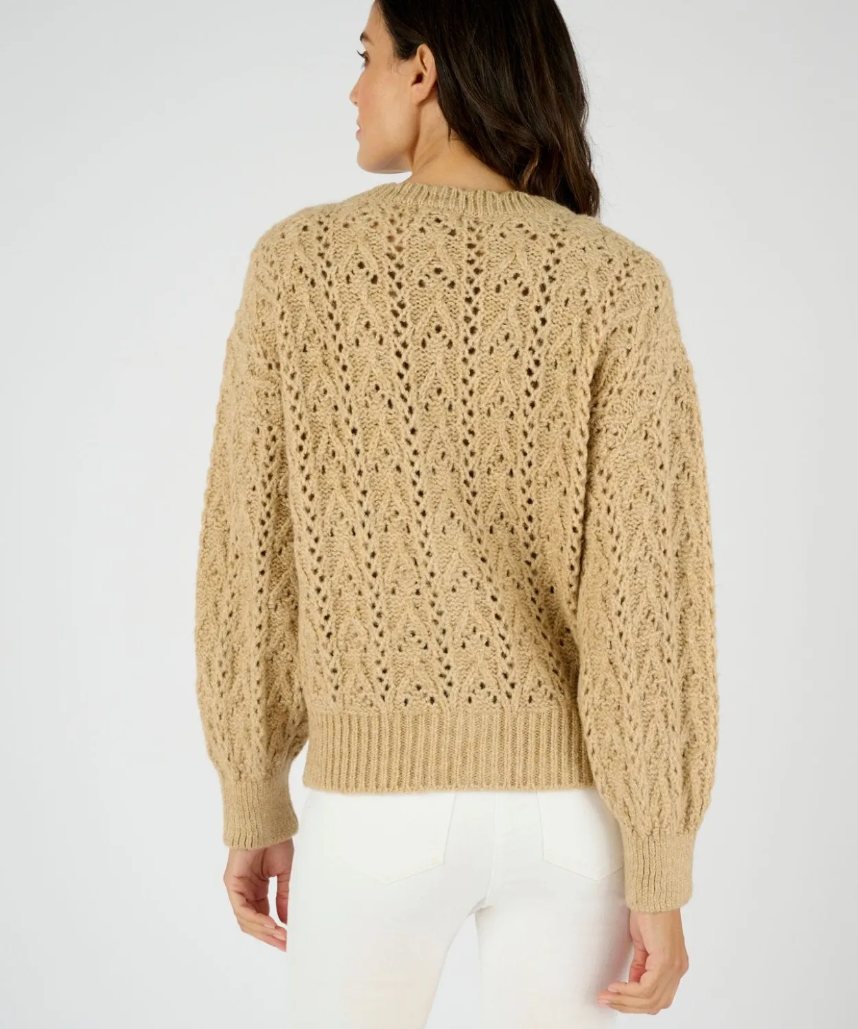 Gilet maille ajourée