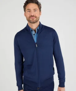 Gilet zippé col montant