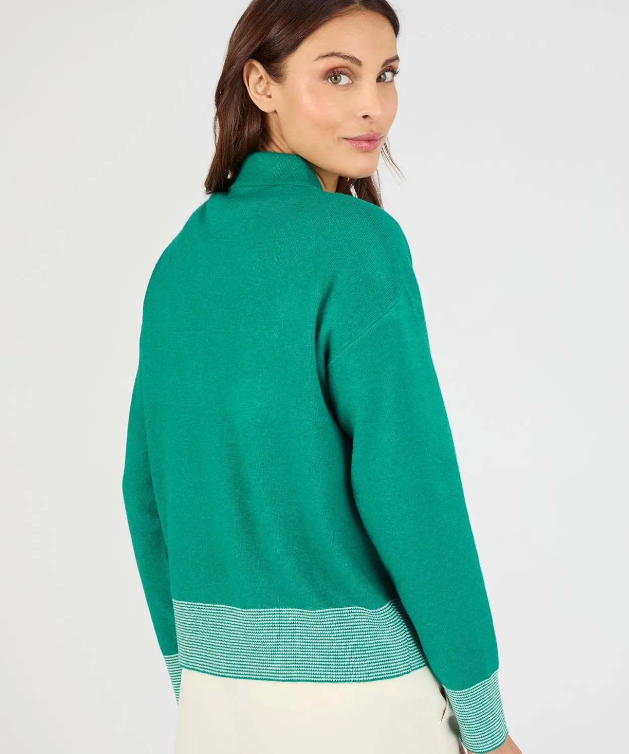 Gilet zippé col polo