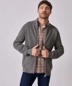 Gilet zippé Thermolactyl en maille texturée