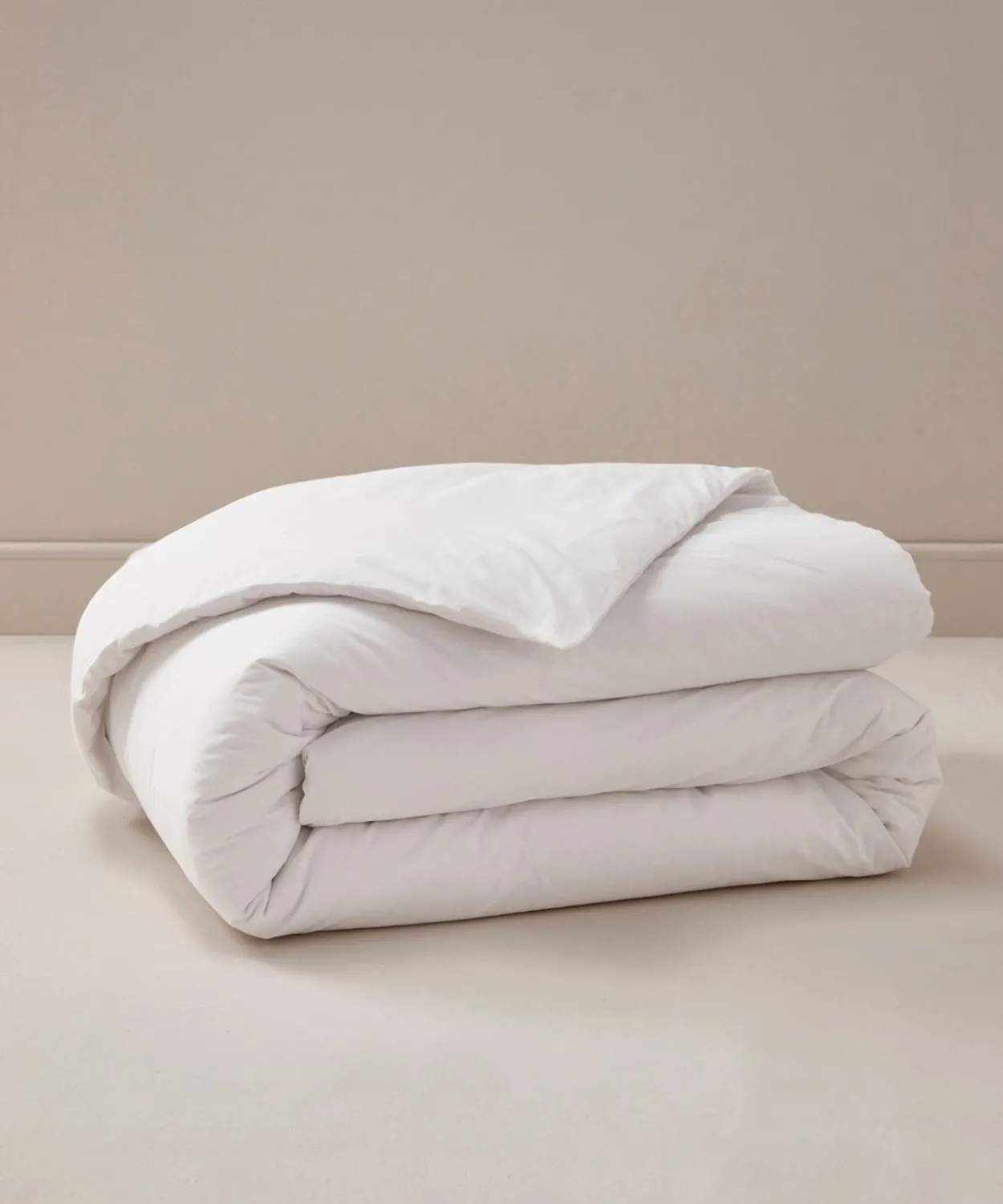 Housse de couette en percale pur coton.