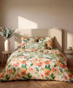 Housse de couette réversible Castille pur coton