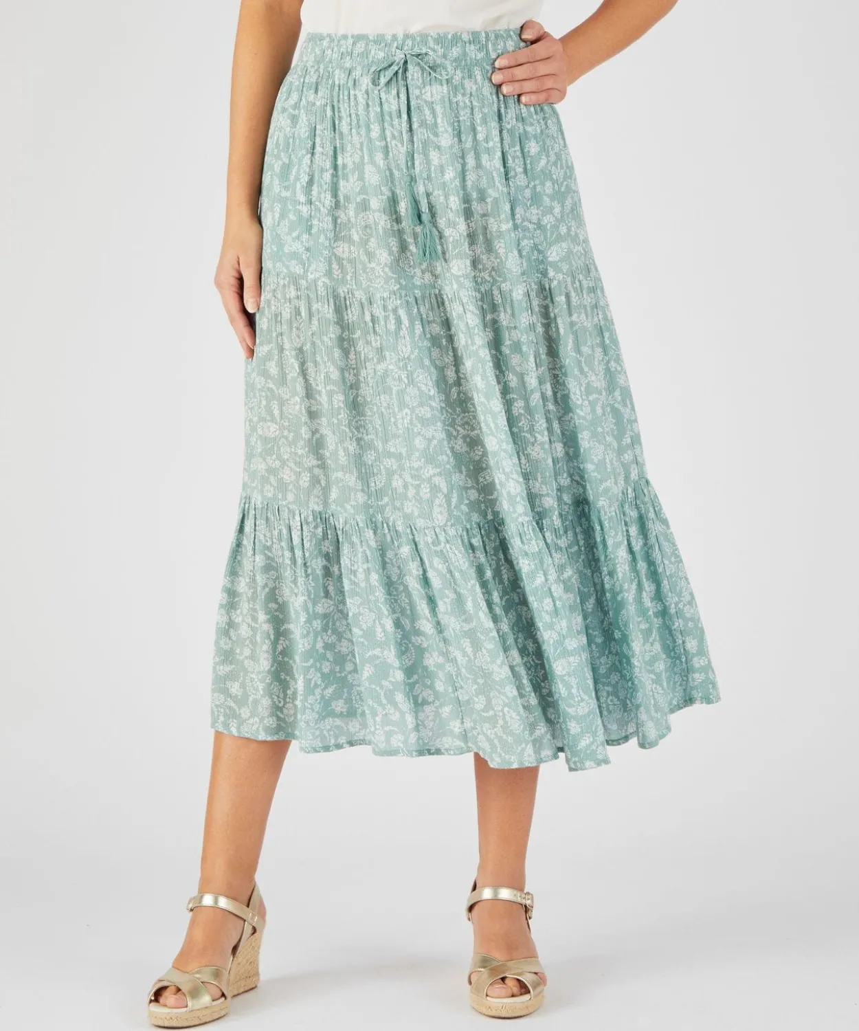 Jupe crépon pure viscose