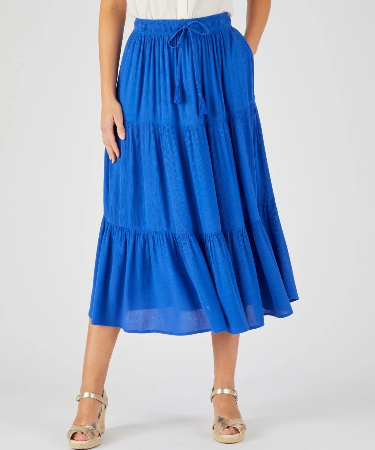 Jupe crépon pure viscose