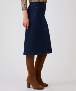 Jupe denim droite