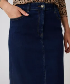 Jupe denim droite