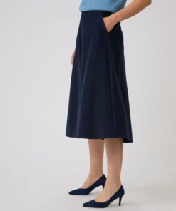 Jupe en flanelle forme évasée