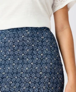 Jupe maille crêpe à fentes