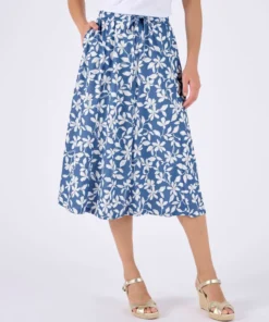 Jupe maille crêpe stretch