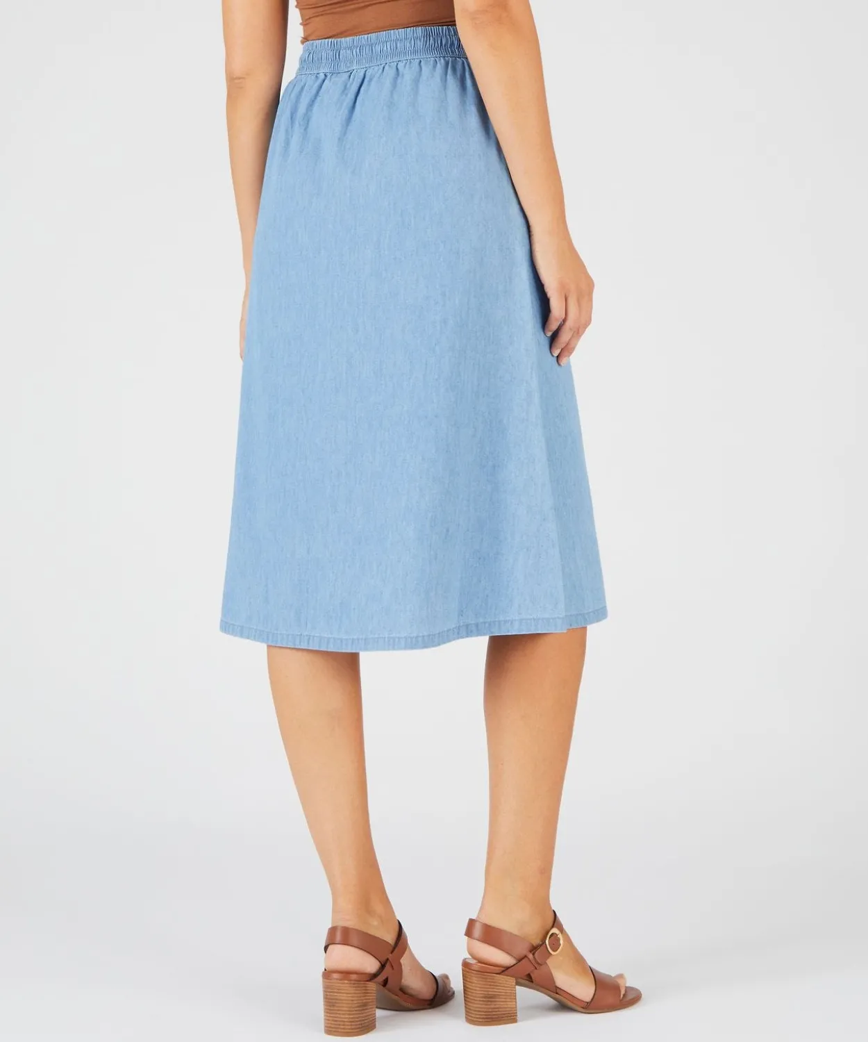 Jupe tissu chambray