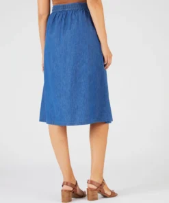 Jupe tissu chambray