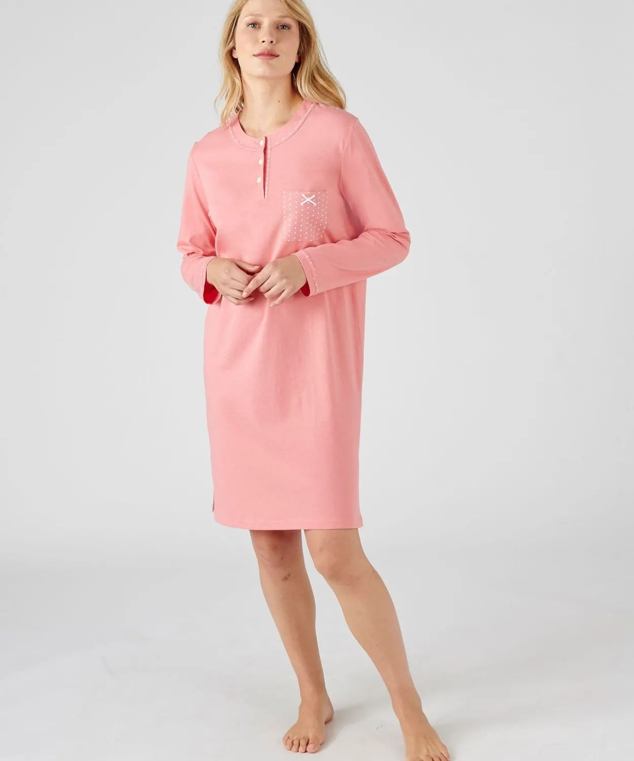 Liquette maille jersey, long. 95 cm